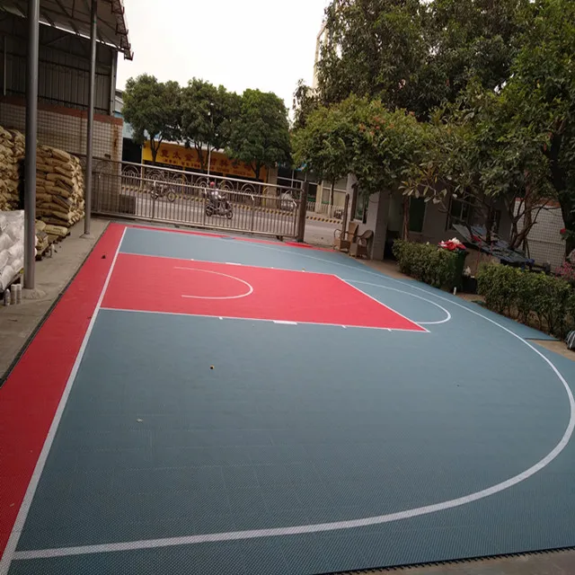 Factory Direct Sale Interlocking Sports PP  Portable 3x3 Half Court Backyard Basketball Court