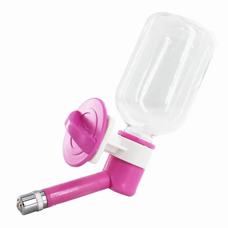 Wholesale 300ML Hanging Cage Dog Water Bottle Head Pet Water Drinking Dispenser