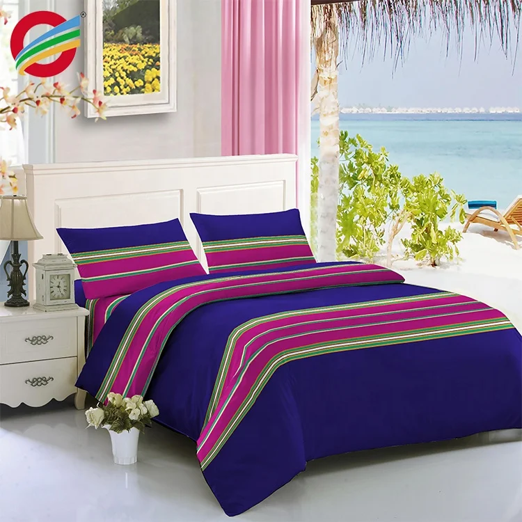 100% Polyester with Flower designs 3d printed bedsheet in bedding set