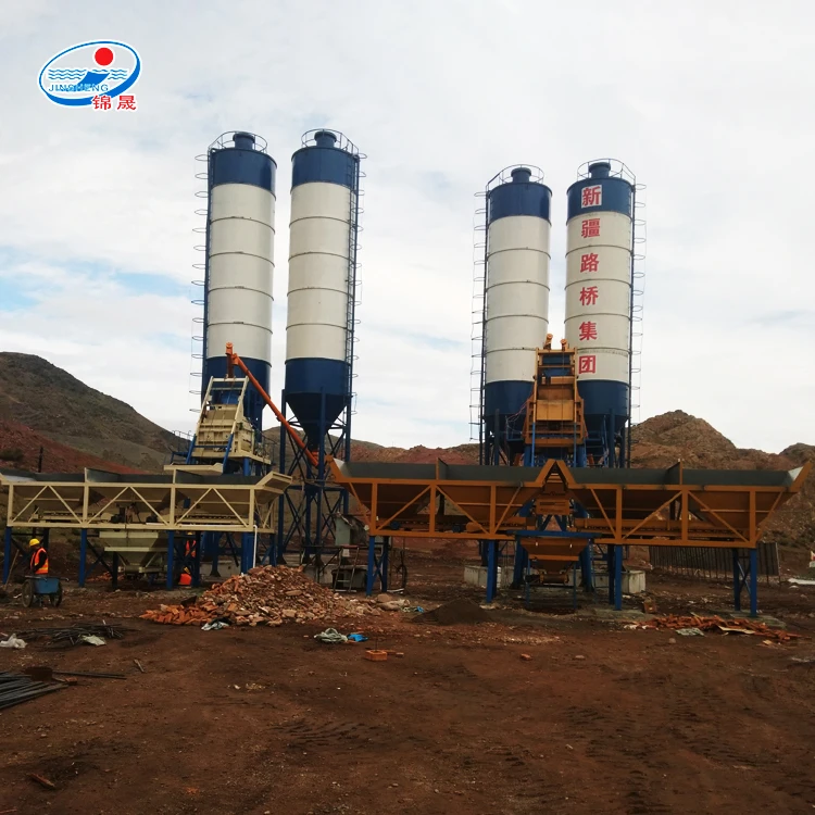 High efficiency lightweight HZS25 wet precast mix concrete batching plant for sale