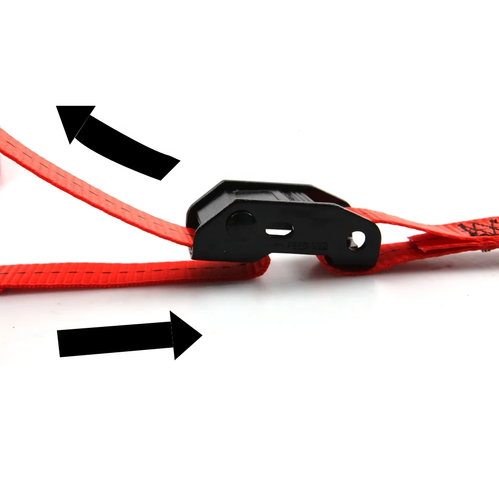 2pcs 1' 25mm black metal cam buckle lashing tie down strap with 40cm colourful polyester webbing soft loop set