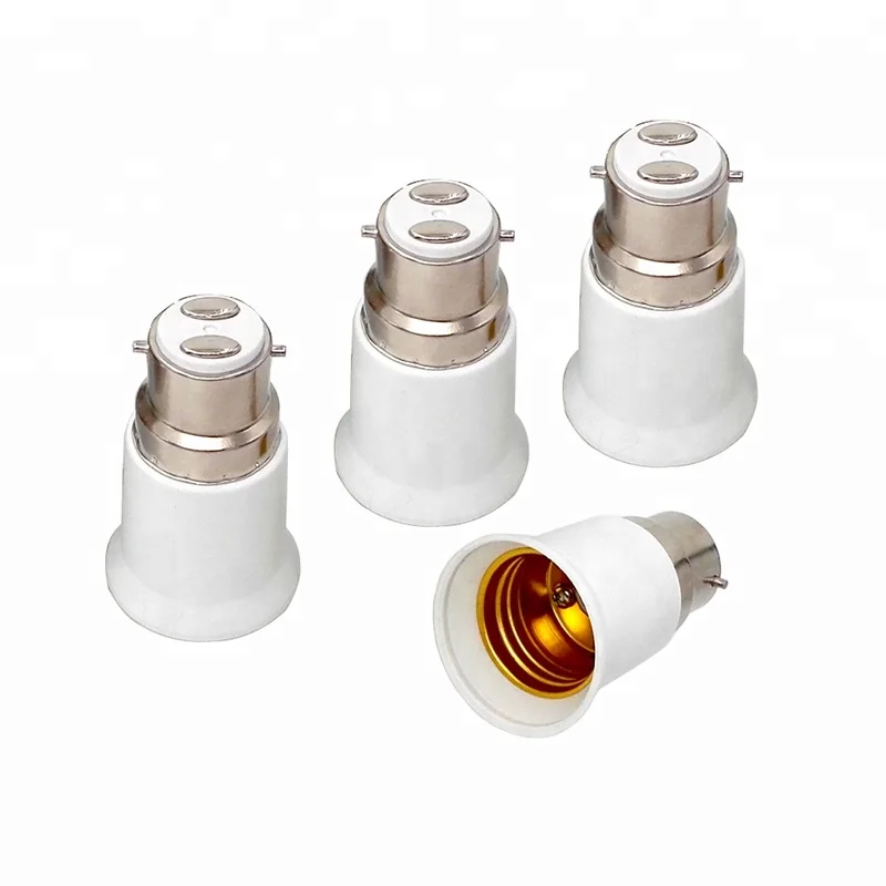 
B22 to E26/B22 to E27 Long Adapter Bayonet Light Socket Adapter B22 to Screw Lamp Bulb Holder Converter Plug and Play 
