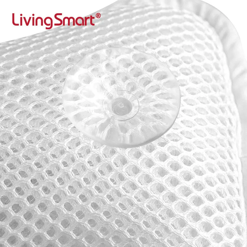 Hot Sale Spa 3D mesh bone with suction cup bath pillow