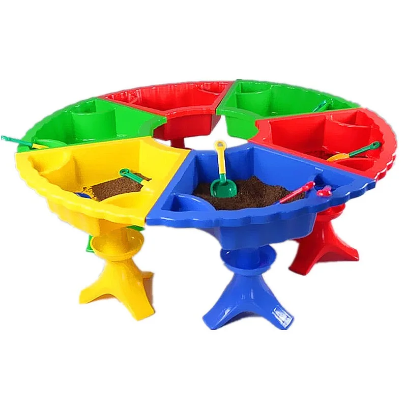 JQ Wholesale Kid Toys Sand Beach Water Game Plastic play Table Sand Tools