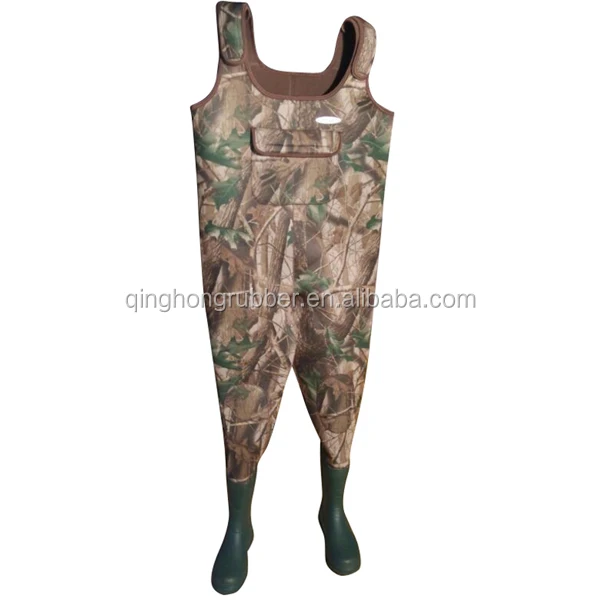 Fashing 100% Waterproof Breathable Neoprenen Wader/Camo Neoprenen Chest Wader