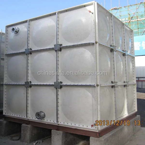 Assembled 100000 liter GRP FRP sectional Water Storage Tank for fire fighting