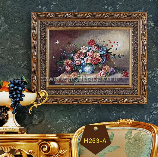 31*47 inch Modern custom decorative wall painting of Lions with Chinese embroidery wall paintings of buddha