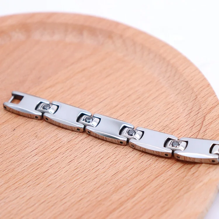 Classical design tungsten couple bracelet,magnetic tungsten bracelet