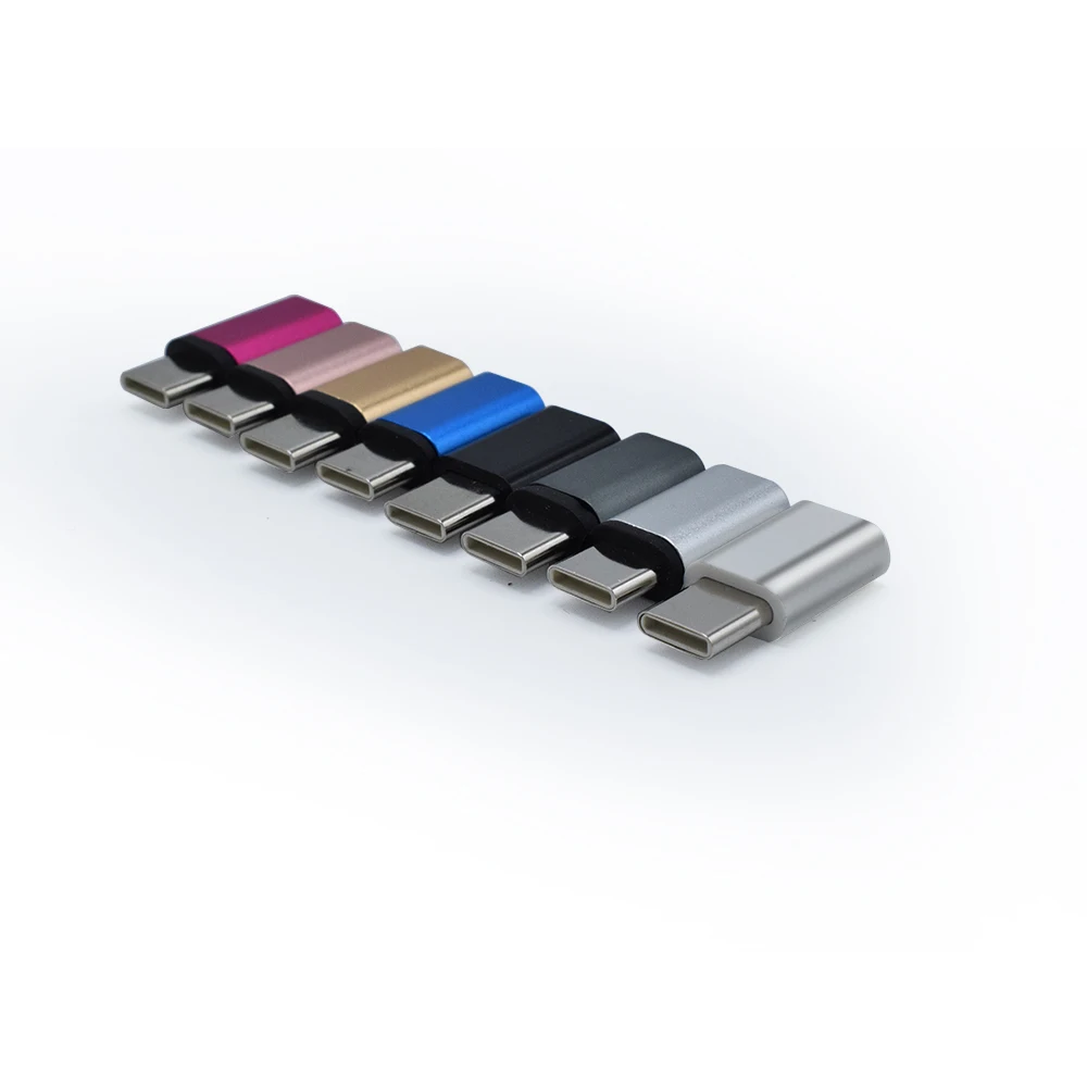 
aluminium alloy shell USB Type C Male Connector to Micro USB Female USB type C Adapter 