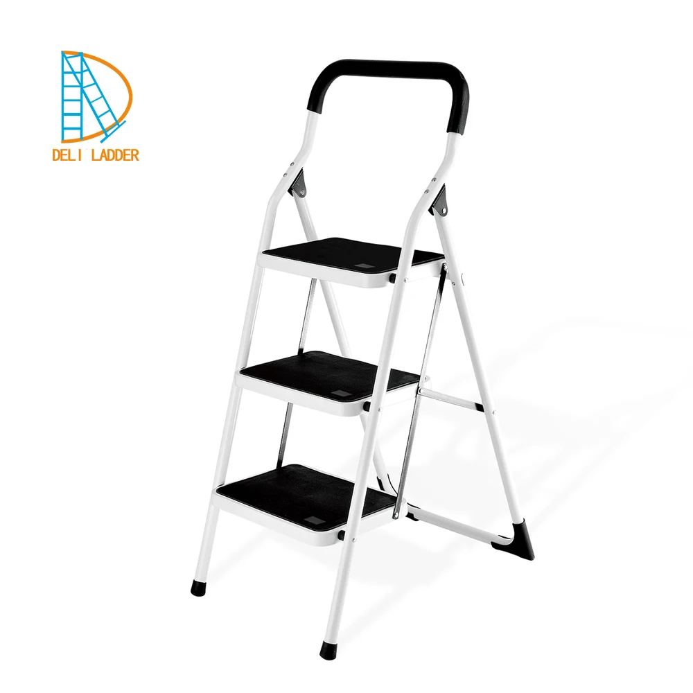 
steel step ladder used metal stairs with handle 