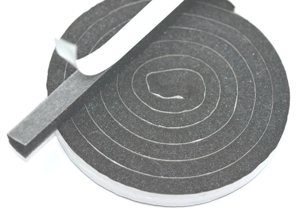 all size provide grey color PU foam tape Acoustic seal