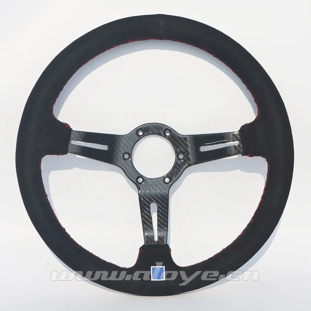 350mm Customized Carbon Fiber ND Car Rivet Steering Wheel