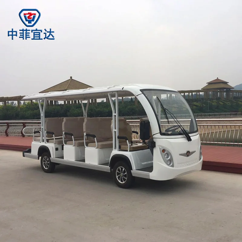 Professional electric shuttle bus with CE certificate