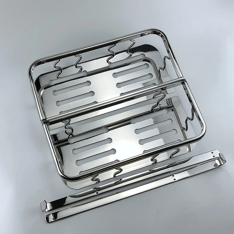 
Double 304 combined basket stainless steel bathroom storage shelf 
