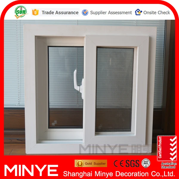 Plastic sliding window for home PVC /UPVC windows new design