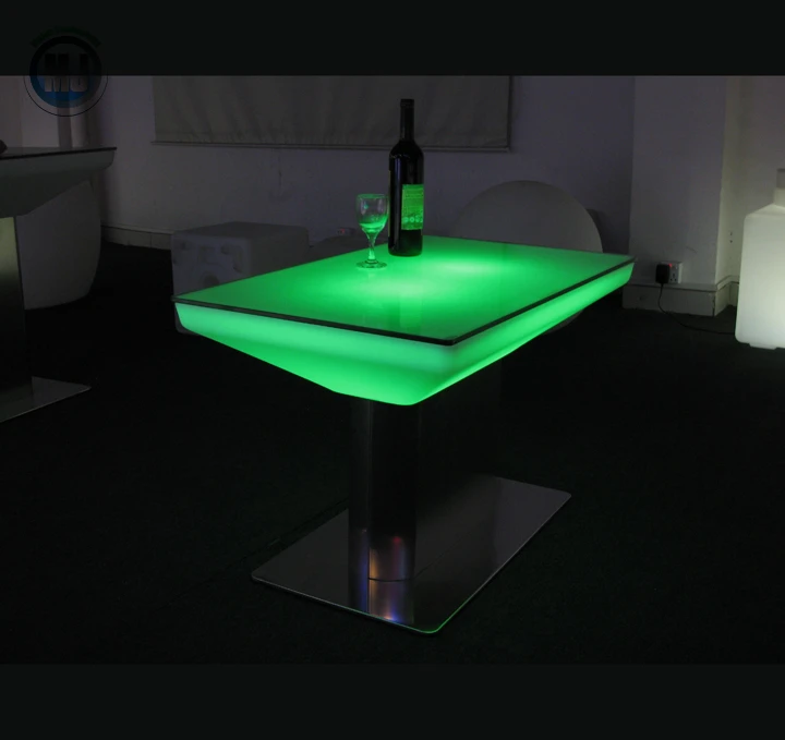 
New products outdoor ip65 glowing 16 color wireless control table for dinner party 