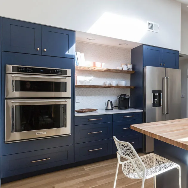 Matt lacquer Shaker Modular Kitchen Cabinets Malaysia