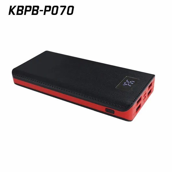 Power bank factory new arrival 20000mah portable battery chargers with LCD screen display