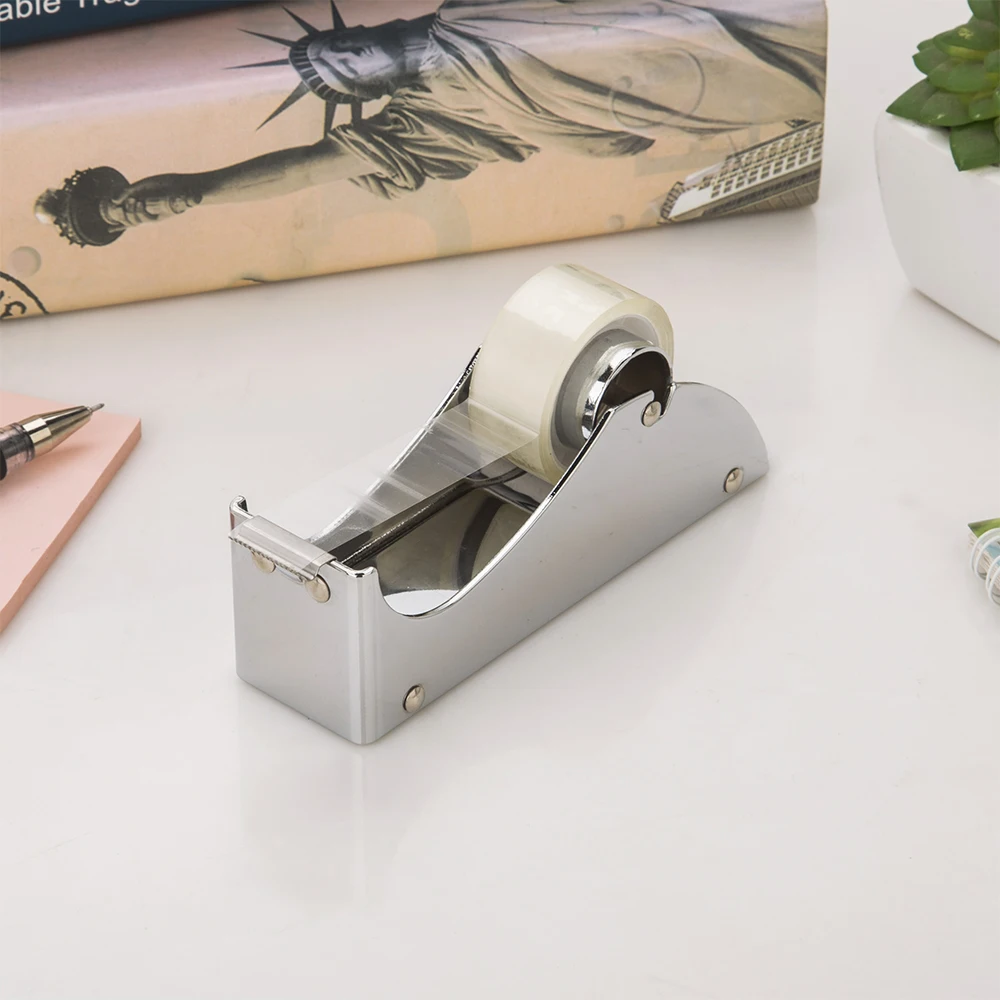 Chrome tape dispenser blade stationery set OEM & ODM