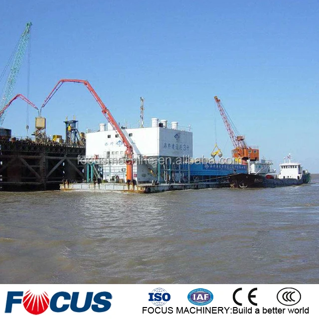 Hot Selling tug mounted concrete batching plant for sale