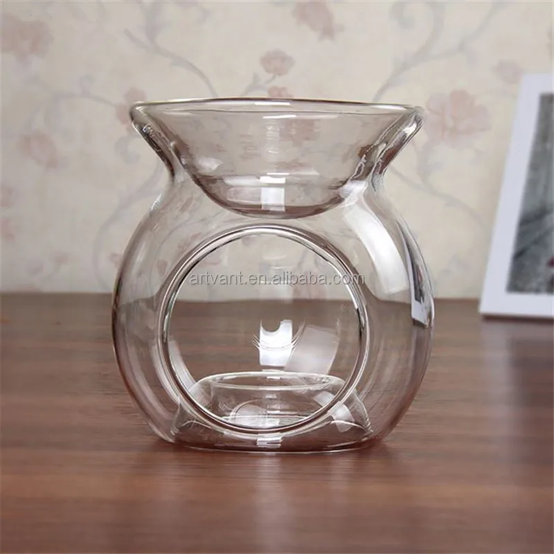 2016 New Design Glass Incense Burner Glass Candle Holder Fragrance Oil Lamp Aroma Furnace