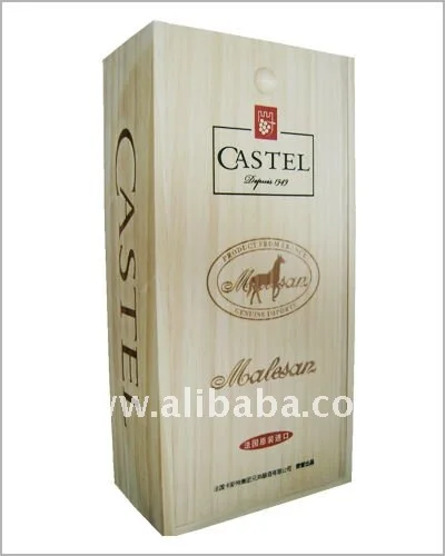 
 wooden wine box for single bottle  
