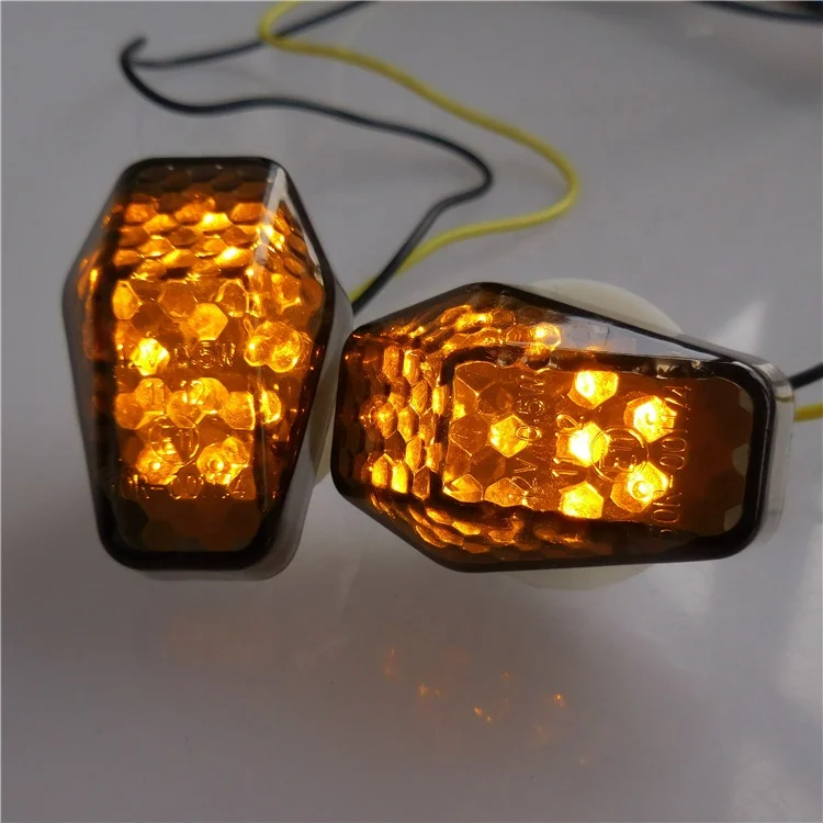 E-mark motorcycle lighting system hot selling LED flashing indicator lamp smoke turn signal light for electric scooter