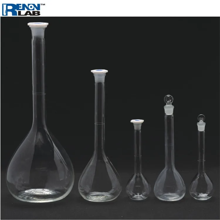 Лабораторная стеклянная мерная колба Boro 3,3