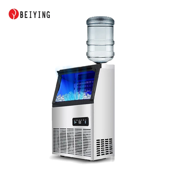 
BY-Z25FT commercial big capacity digital nugget ice maker machine with water dispenser 