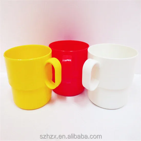 250ml Colorful Plastic Milk Cup Sets Coffee Stacking Cups small cup