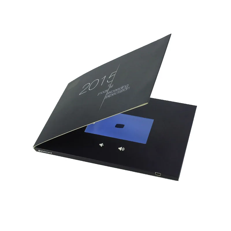 HD 7-дюймов сенсорный экран IPS видео брошюра ЖК-монитор видеокарта для рекламы