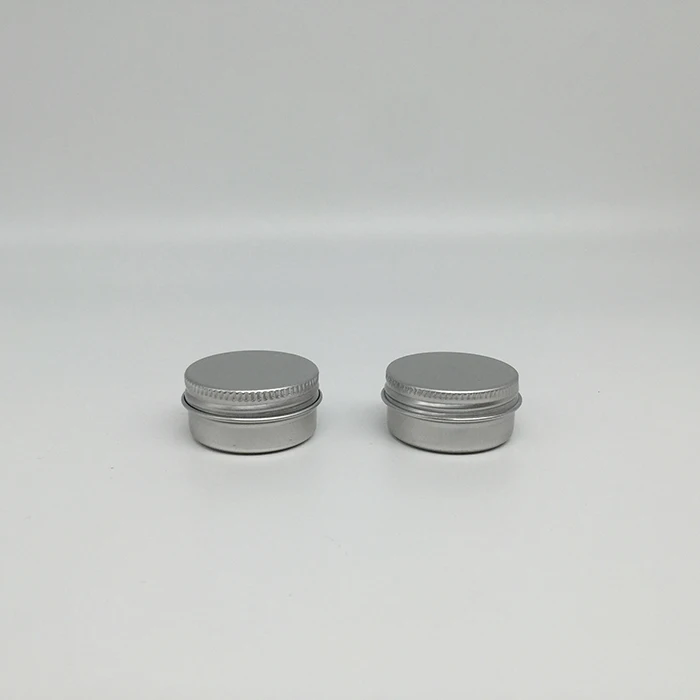 15ml 15g Small Metal Aluminum Tin Container with Screw Top for Travelling Packaging