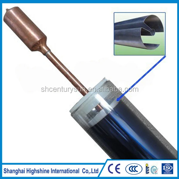 Низкая цена, солнечная стеклянная вакуумная трубка с тепловой трубкой для солнечного коллектора