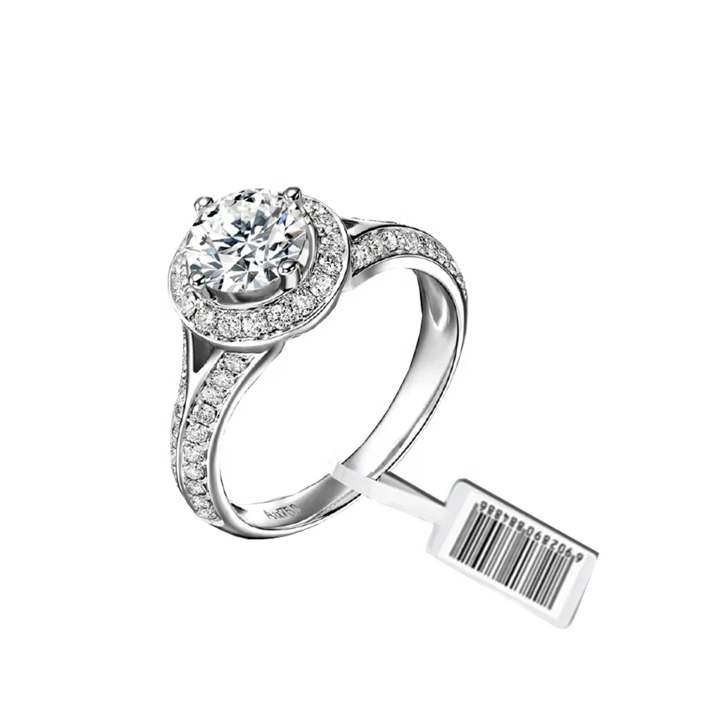 Пользовательская печать безопасности бирка для ювелирных изделий этикетка UHF