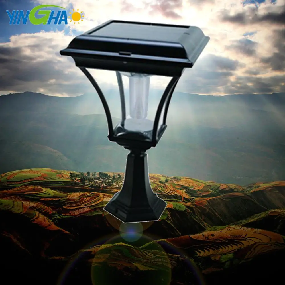 В наличии, CE ROHS, водонепроницаемый, IP44, 200 лм, крепление для дорожек, сада, заката, наружного солнечного столба, двора