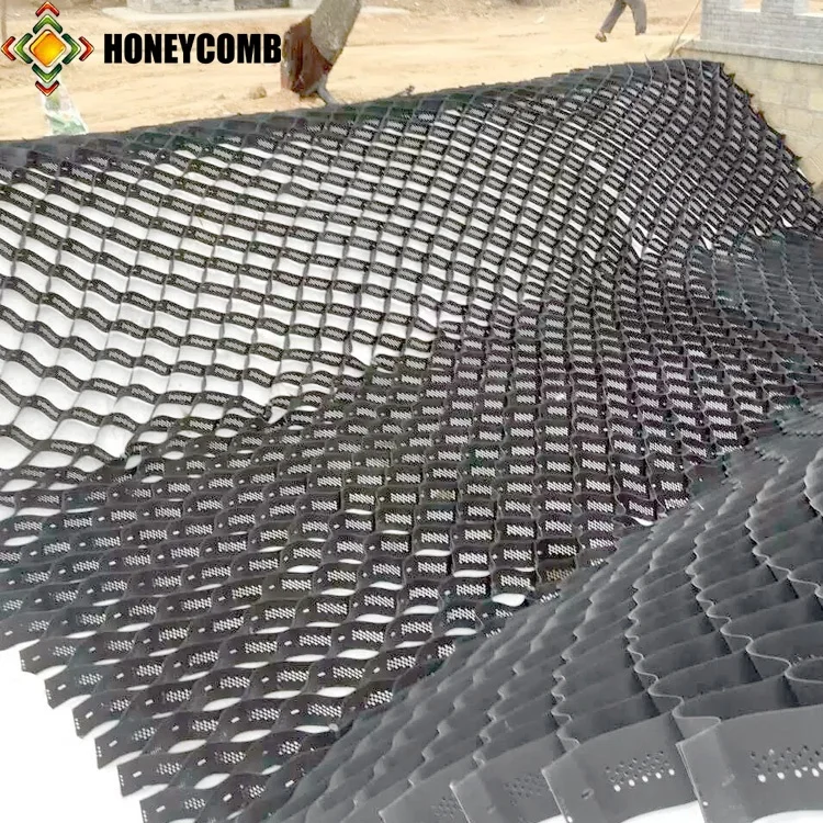 Блокировка пластиковой подъездной дороги Почвы Стабилизатор geocell асфальтоукладчик для дороги