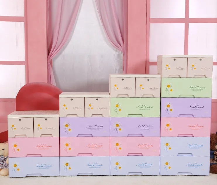 
5 Tier Cheap Plastic Storage Shelf Drawers Baby Storage Cabinet 