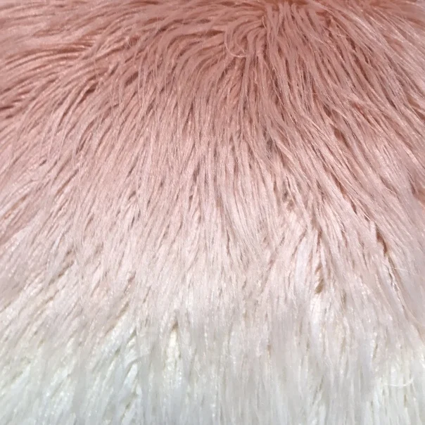 Luxury Colorful Long Pile Square Plush PP Cotton Faux Sheep Skin Mongolian Lamb Fur Chair Cushion