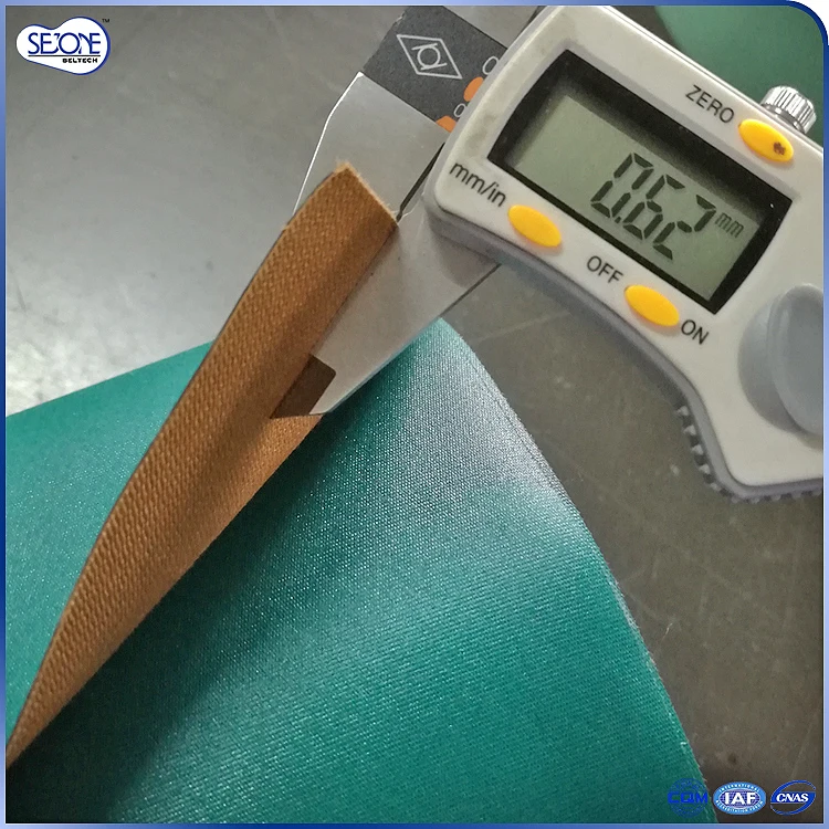 0.6MM green/brown yarn processing belt anti oil conveyor belt power transmission belt Spindle tape