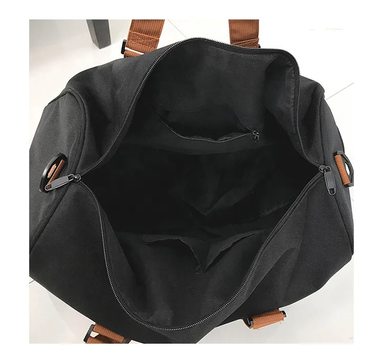 High Quality Canvas Travel Bag Large Capacity Folding Duffle Bag Organizer Luggage Weekend Bag