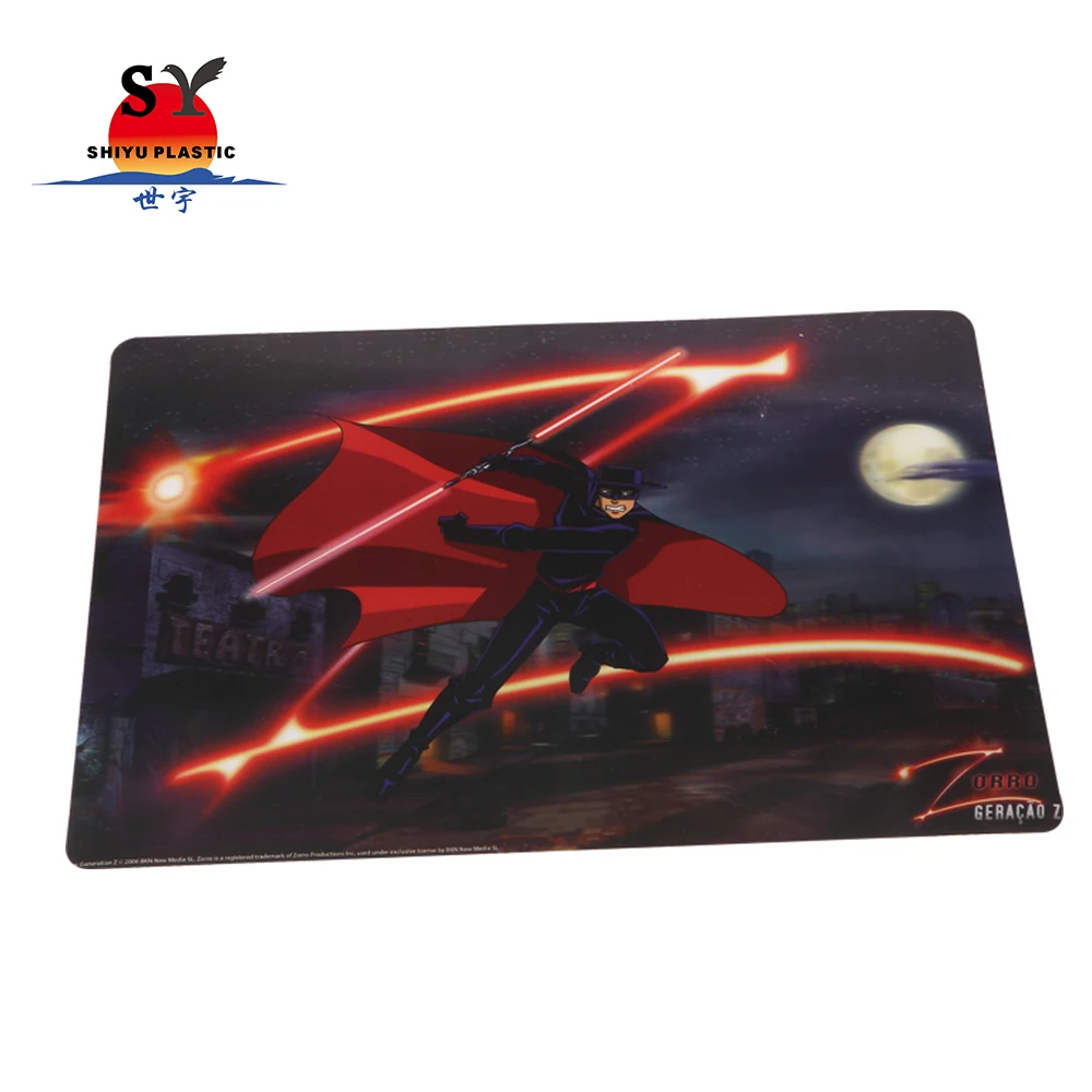 
Hot sale wholesale kids magnetic mdf harman coffee under custom printed pp table mat cartoon plastic 3d placemat 