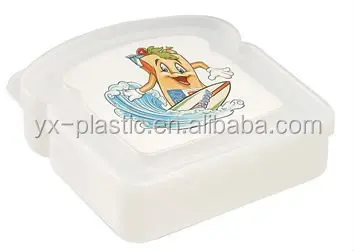 Sandwich Containers BPA Free Plastic Sandwich Box for Kids, Reusable Food Storage Container for Lunch and Snacks