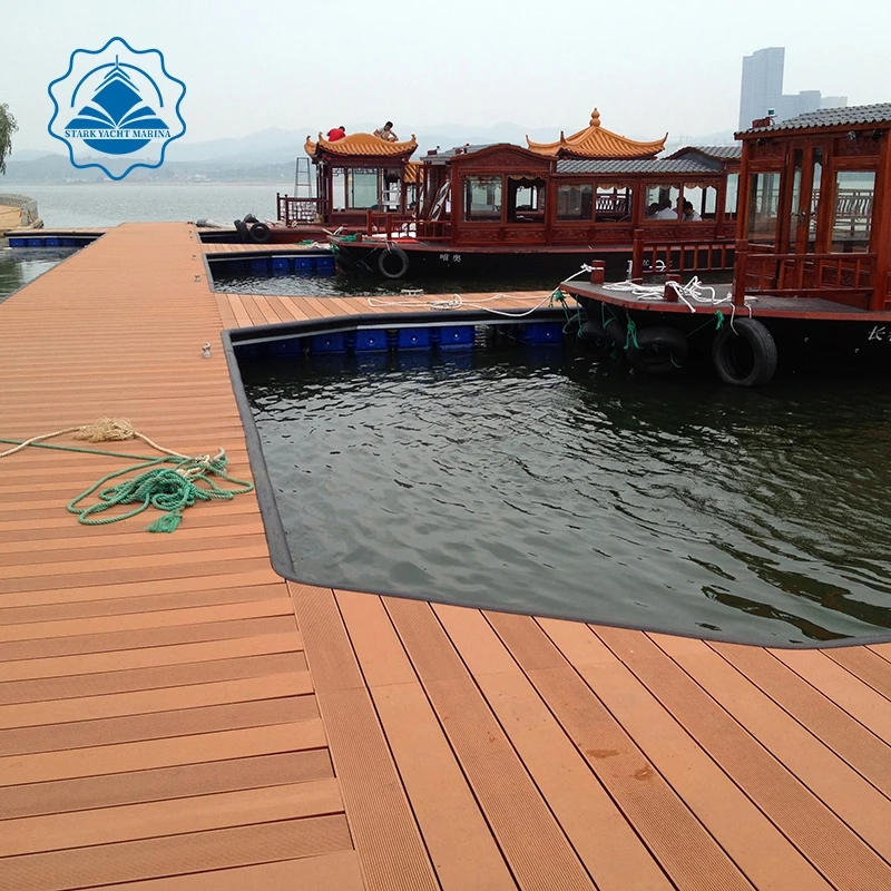 marine supplies Blue use HDPE plastic Multifunction Small pontoon Cube modular jet ski floating dock make in China