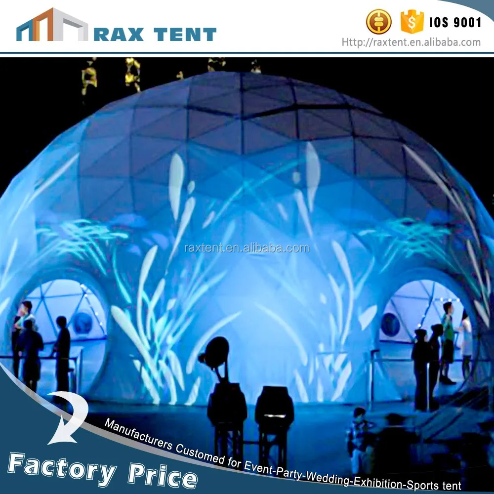 30~80m Clear roof wedding tent geodesic dome prefab glass dome house supplier in China