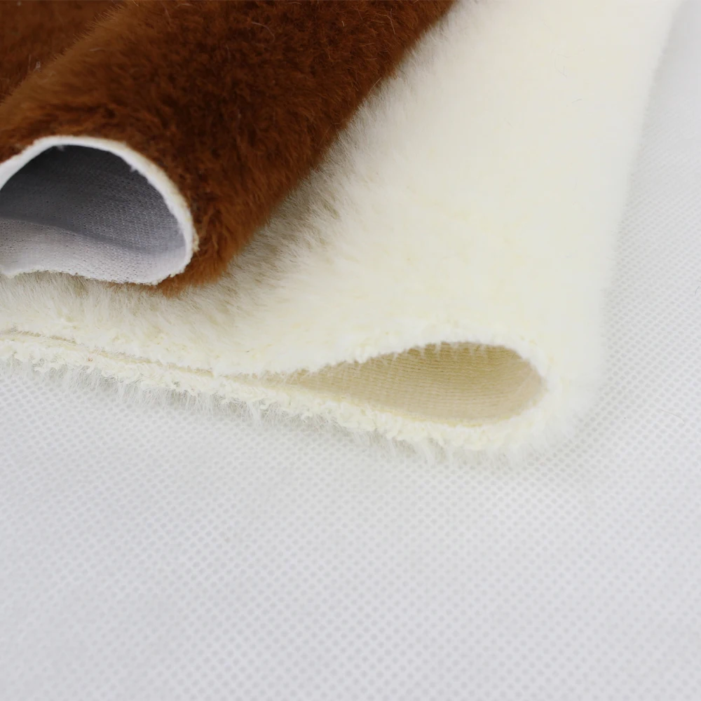 High Quality 100% Polyester Fake Faux Fur Soft Fabric