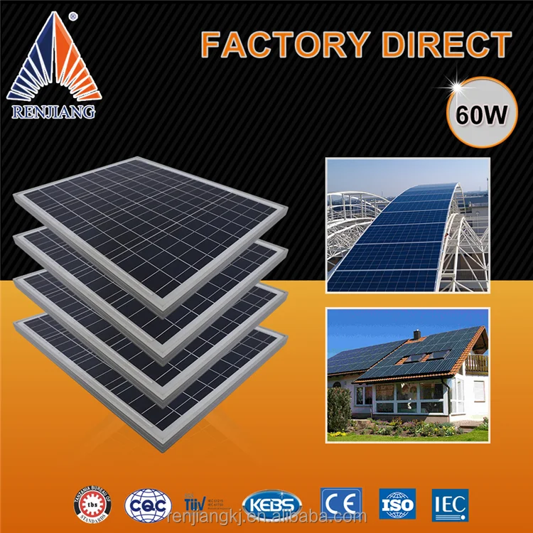 best price hot sale 60W new or second hand solar panels