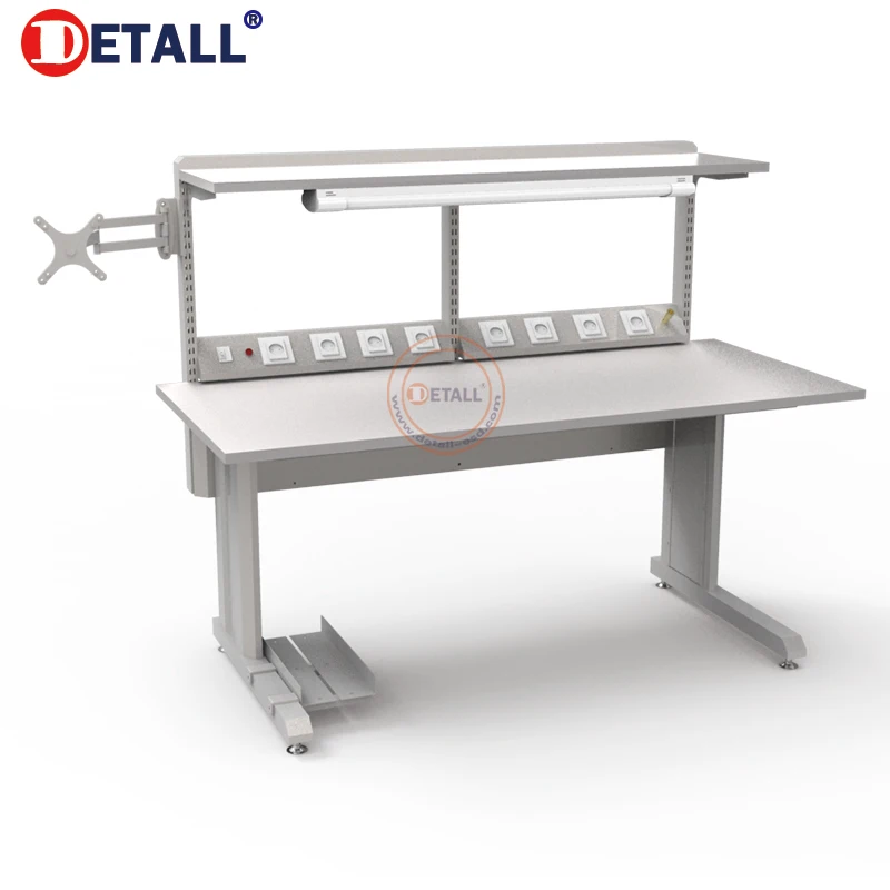Durable Electronics Lab Table Customized Stainless Steel Workbench