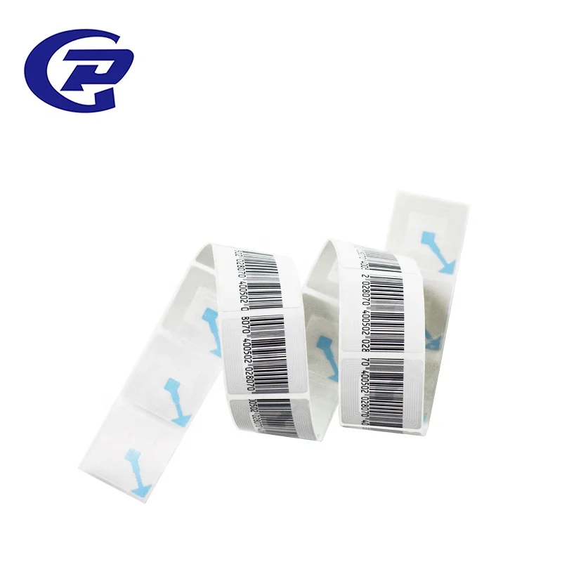 EAS Anti theft 8.2MHz Barcode Soft Label Sticker Stick To The Item For One Time Using