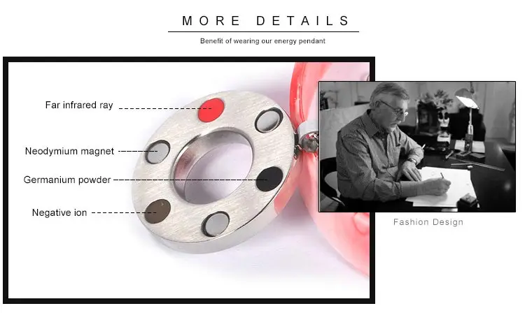 Custom 4 In 1 Japanese Quantum Bio Scalar Magnetic Energy Pendant