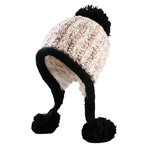 Wholesale Winter Windproof Warm Hat Knit Warm Hats Outdoor Women Beanie Knitted Hat Plain Dyed 100% Cotton Unisex COMMON